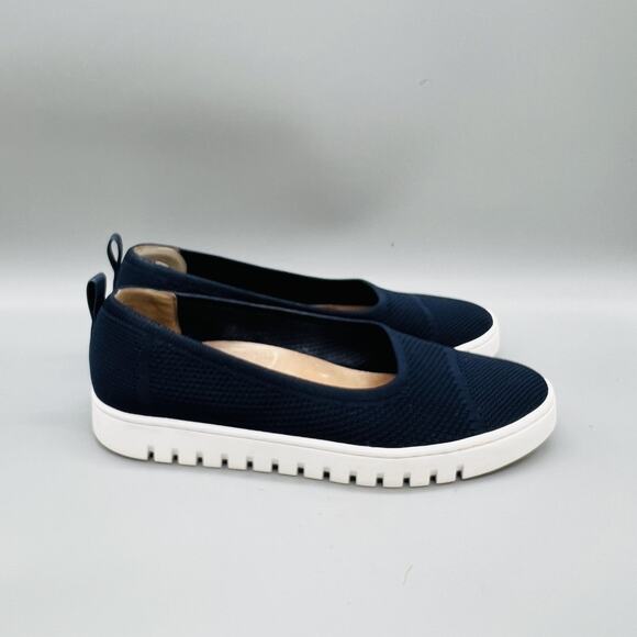 Vionic Shoes - Vionic Shoes Womens 9.5 Blue Knit Uptown Skimmer Ballet Flats Slip On Comfort